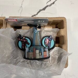 Disney Parks Marvel Light UP Ear Hat Christmas Ornament New with Tag